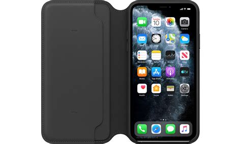 Apple Leather Folio Do Iphone 11 Pro Max Black Etui I Obudowy Na