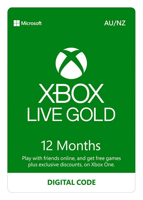 xbox live gold 12 month subscription digital code xbox one buy now at mighty ape australia