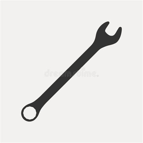 Silhouette Icon Of Crossed Wrenches Workshop Mechanic Repair Service