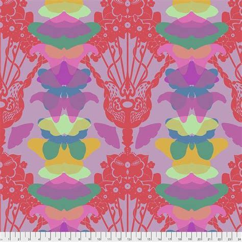 Hindsight Ghost Nouveau Lilac Fabric By Anna Maria Horner Free Spirit
