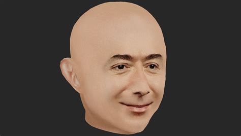 Jeff Bezos Head 3d Model By Nammichael