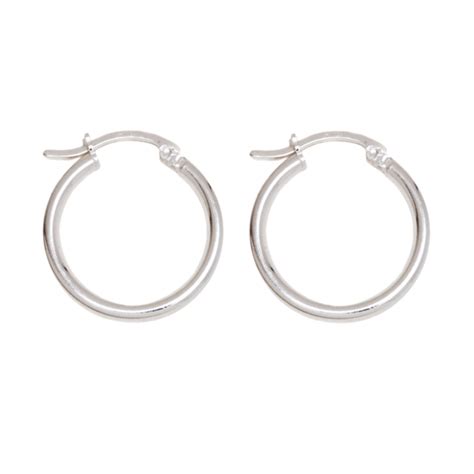 These small sterling silver hoops will add the perfect metallic touch to your look! Sterling Silver Hoop Earrings