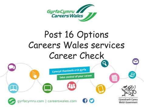 Ppt Post 16 Options Careers Wales Services Career Check Powerpoint