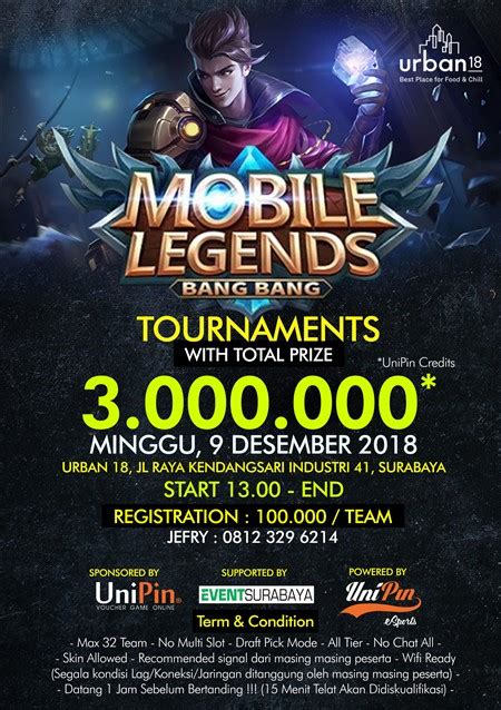 Mobile Legend Tournament Urban 18 · Eventsurabaya