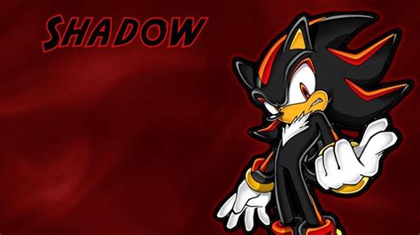 Shadow The Hedgehog In Red Background Hd Sonic Wallpapers Hd