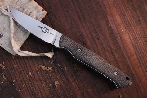 white river knives small game 2 62 fixed blade black burlap micarta polished cpm s35vn