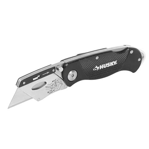 Husky Utility Knife 3 Pack Foldable Lock Back Razor