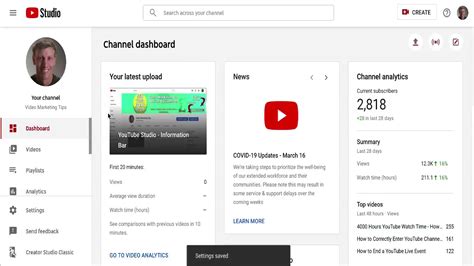 How To Access Channel Settings In Youtube Studio Youtube