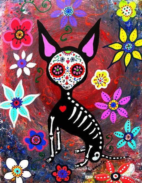 El Perrito Chihuahua Day Of The Dead By Pristine Cartera Turkus In 2021