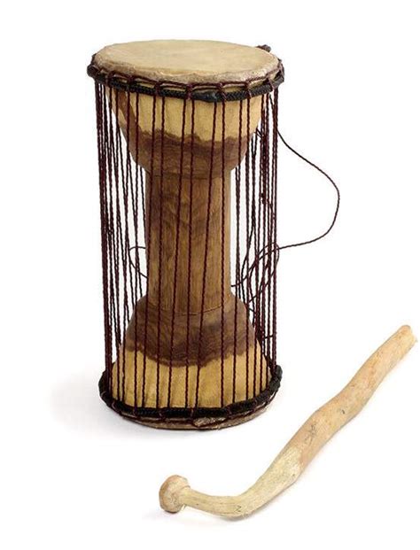 African Handcrafted Traditional Talking Drum Ubicaciondepersonascdmx