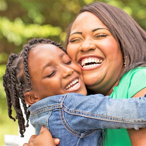 Mother And Daughter Hugging Focus On Behavior