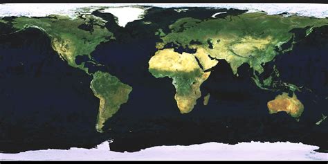 Large Detailed Satellite Map Of The World Large Detailed Satellite