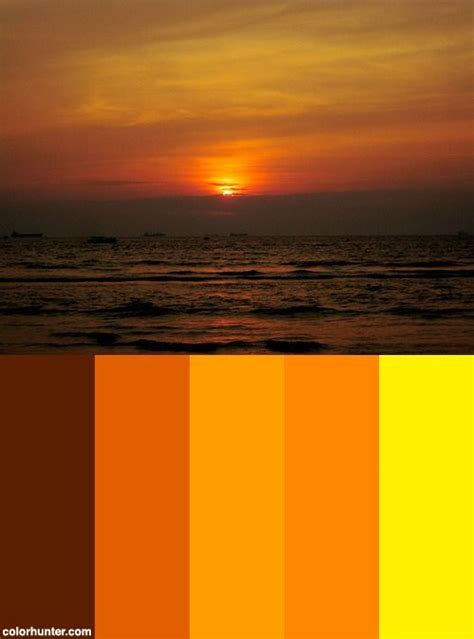 Sunset Color Palette Sunset Color Palette Sunset Colors Sunset