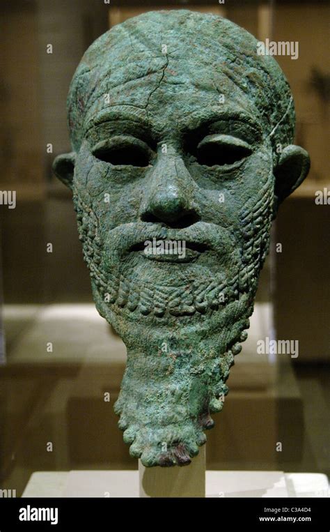 Mesopotamian Art Bust Of A Ruler Dated Between 2300 And 2000 Bc