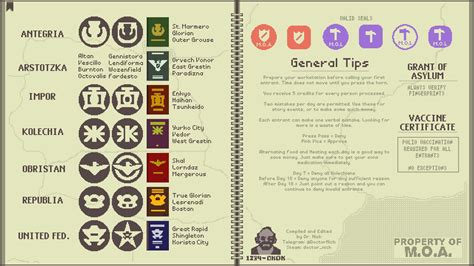 Made A Cheat Sheet For Papers Please Rgaming