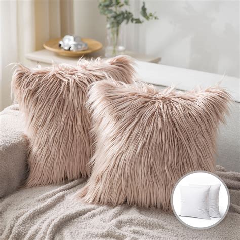 Phantoscope Luxury Mongolian Fluffy Faux Fur Series Square Decorative