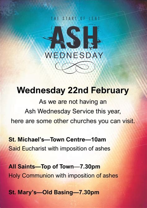 Ash Wednesday St Gabriels Church Popley