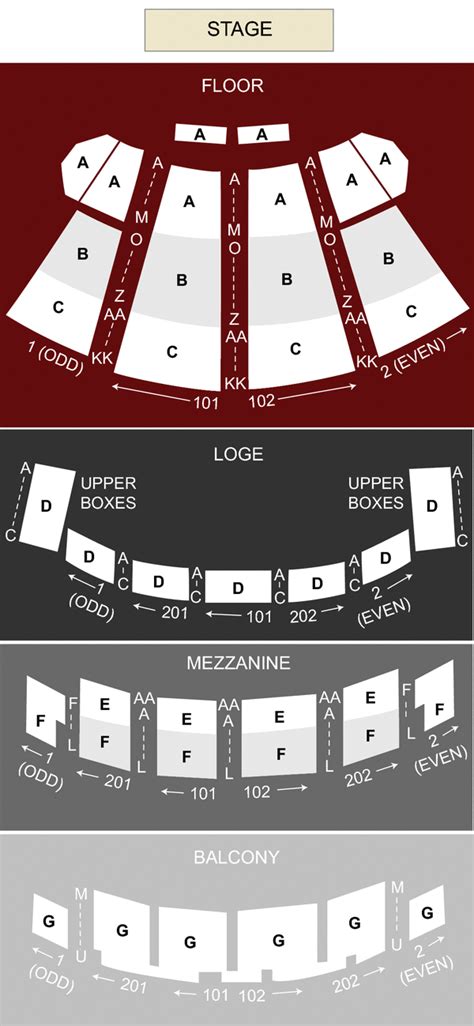Palace Theatre Columbus Ohio Detailed Seating Chart Elcho Table