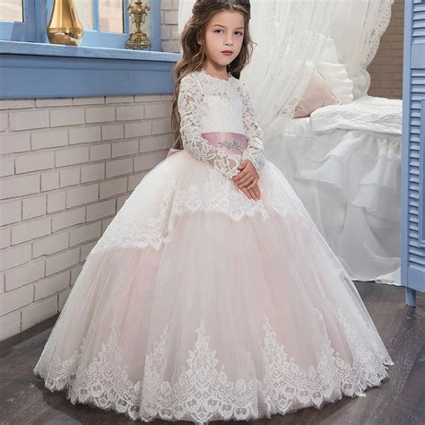 Buy New Champagne Puffy Lace Flower Girl