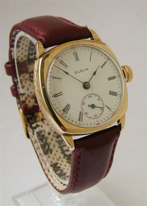 Antiques Atlas - A Gents Antique Elgin Wrist Watch