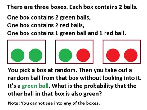 There Are Three Boxes Each Box Contains 2 Balls One Box Contains 2