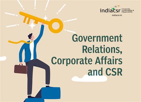 Government Relations Corporate Affairs And Csr Career Opportunities