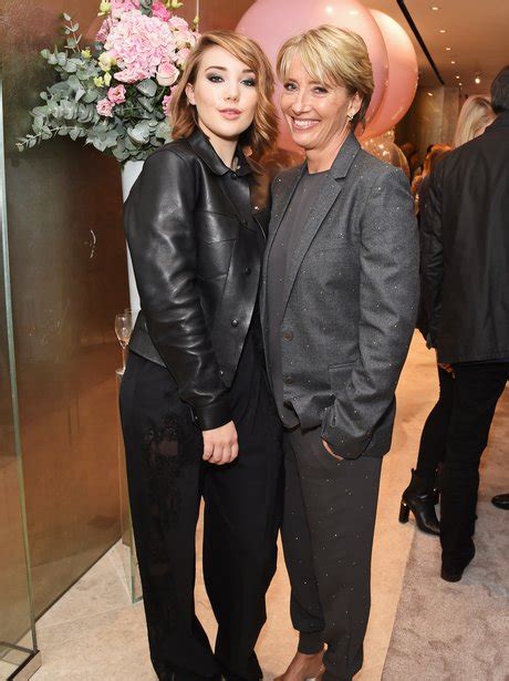 Emma Thompson And Babe Gaia Romilly Wise Pose Together Celebrity Mini Mes Heart