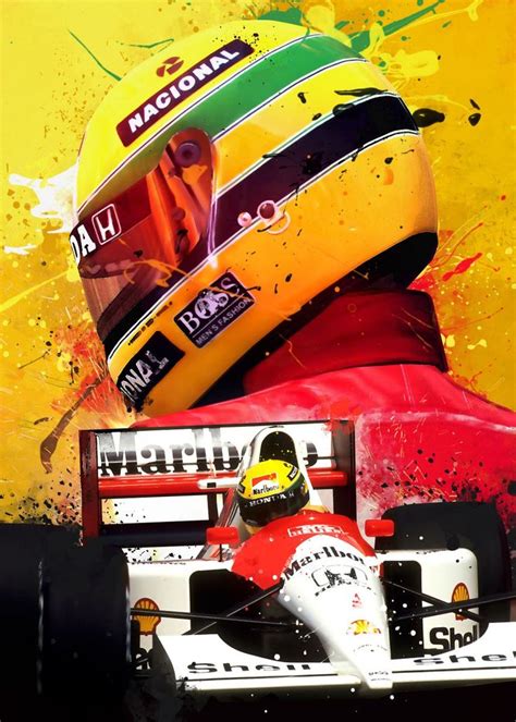 Ayrton Senna Legend F1 Poster Print By Micho Abstract Displate F1