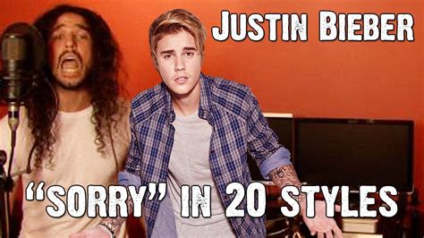 Video Sorry By Justin Bieber Covered In 20 Different Styles Viral Viral Videos