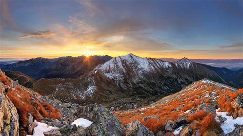 Sunrise Landscape Photography West Tatras од Peak Klin In Slovakia