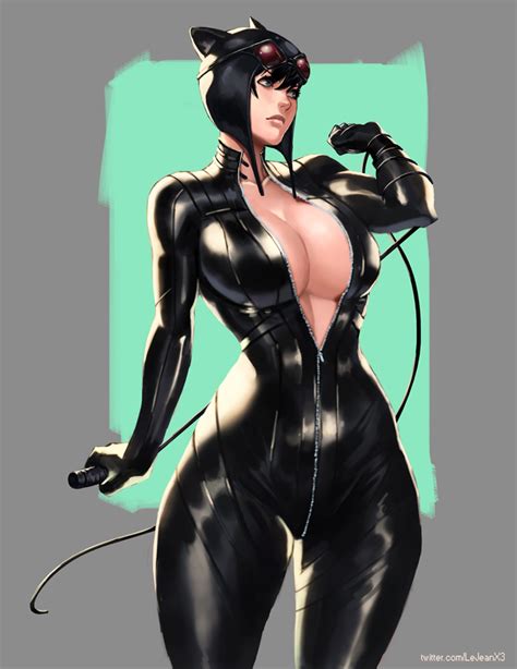 Rule 34 Batman Series Big Breasts Bodysuit Breasts Catwoman