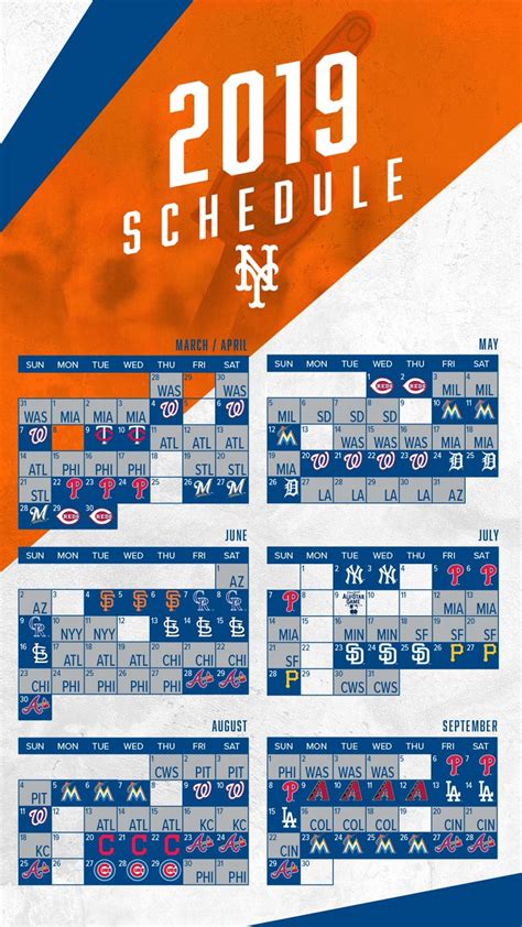 Mets Schedule Printable