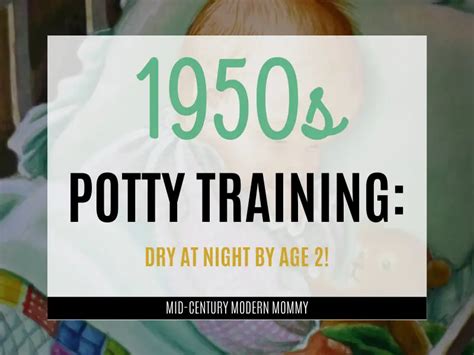 How To Potty Train Your Baby 1950s Style ⋆ Mid Century Modern Mommy