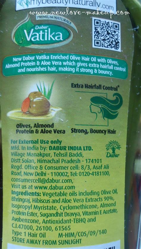 It prevents hair damage and hair fall. Dabur Vatika Enriched Olive Hair Oil Review | New Love ...