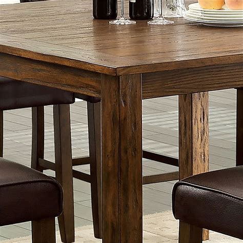 Furniture Of America Kittle Solid Wood 36 Counter Height Table In Dark