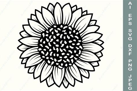 Template Downloadable Free Sunflower Cricut Sunflower Svg Free | Free