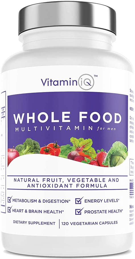 Forlocations, the world's best for store locations and hours. VitaminIQ - Whole Food Multivitamin for Men, 120 ...