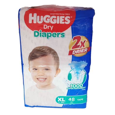 Huggies Dry Diapers Belt Xl 48pcs 11 16 Kg Kids Paradise