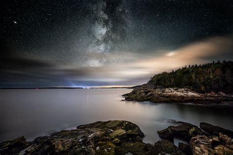 The Milky Way Over Acadia Acadia National Park 2018 Acadia National