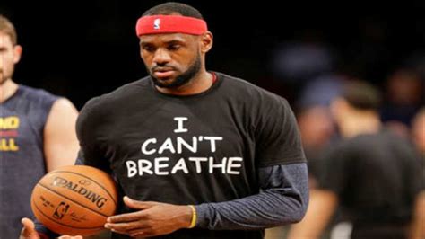 LeBron James, Nets players wear "I Can't Breathe" shirts during warmups