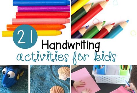 21 Fun Handwriting Activities For Kids The Letters Of Literacy