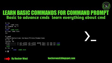 Basic Commands For Command Prompt