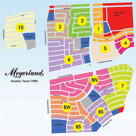 Neighborhood Map Meyerland Community Improvement Association