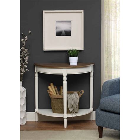 Convenience Concepts French Country Driftwood And White Entryway Table