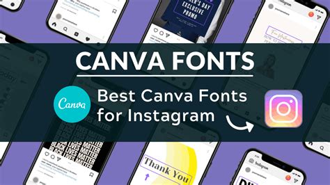 Best Canva Fonts For Instagram Blogging Guide
