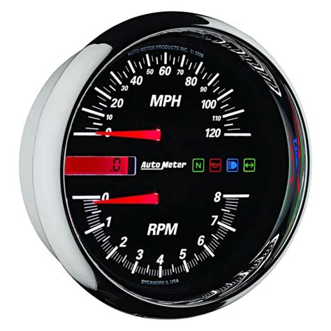 Auto Meter® Pro Cycle Series 4 12 8000 Rpm120 Mph Tachometer And