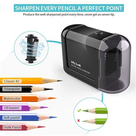 Electric Pencil Sharpener Auto Stop Operated Sharpener For No2