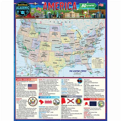 Quick Study Guide America 50 States Capitol Visitor Center T Shops