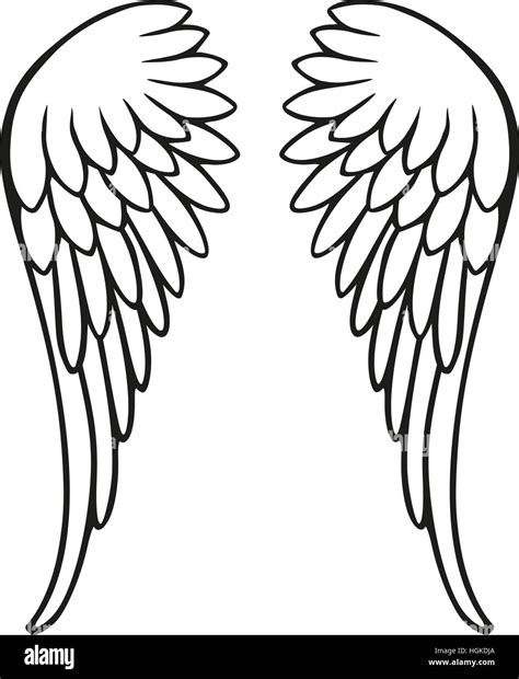 Perfect Angel Wings Stock Photo Alamy