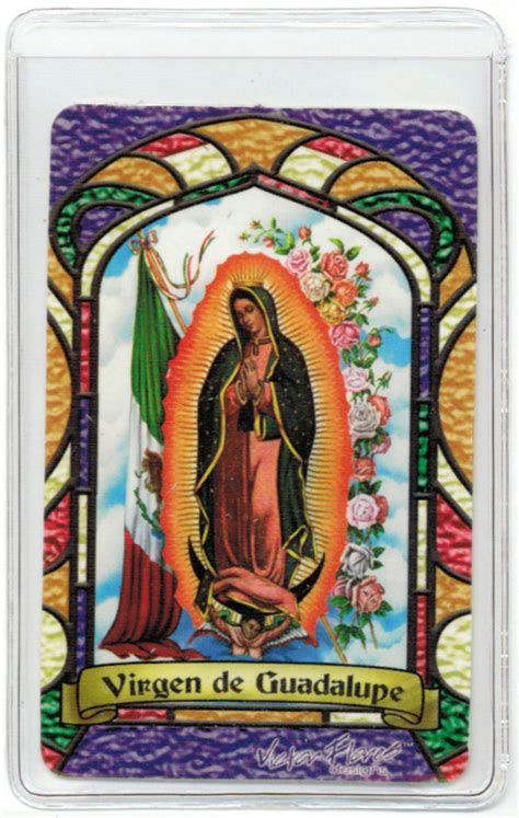 Virgin Of Guadalupe Prayer Card Virgen De Guadalupe 2goodluck